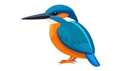 Obraz premium Colorful kingfisher illustration