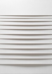 Abstract geometric pattern of horizontal, layered lines in light gray