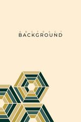 Abstract background with hexagon pattern, with copy space