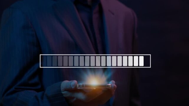 Businessman using smartphone to show the text 2026 trends and seeking new opportunities business. Target purpose for change improvement. Business marketing searching and planning concept.