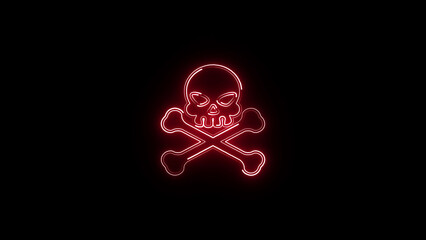 A striking neon danger icon featuring a glowing red triangle with an exclamation mark, intense illumination, and dark background, conveying urgency, warning, and high-alert futuristic vibes.
