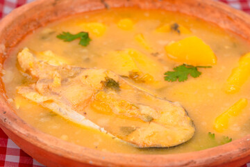 Sancocho soup typical Colombian food