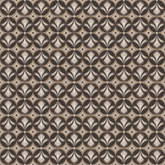 Japanese Flower Diamond Vector Seamless Pattern