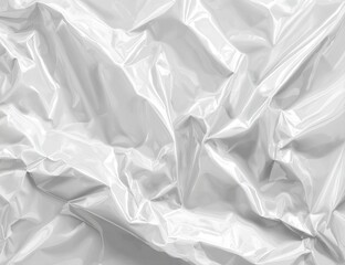 Obraz premium Wrinkled white plastic sheet