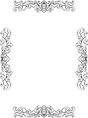 frame with floral ornament