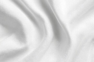 Smooth, white fabric with soft folds