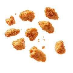 A Crispy Chicken Tenders Platter with Dipping Sauces Isolated on Transparent Background