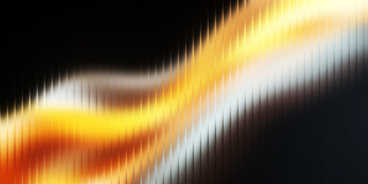 yellow gradient with fractal glass texture. dark background. yellow orange wave with gradient. banner. background. smooth effect. illustration.