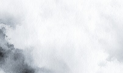 Abstract watercolor wash, muted gray and white