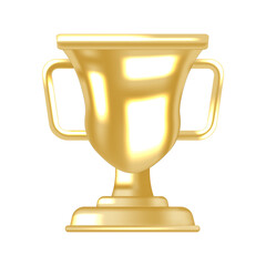 Shiny Gold Prize Trophy Best for Champion Badges Competition Rewards and Mobile Game Icons