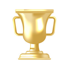 Gold Trophy Cup Icon Perfect for Award Badges Game Achievements and Premium App UI Design