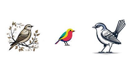 vector illustration of a bird