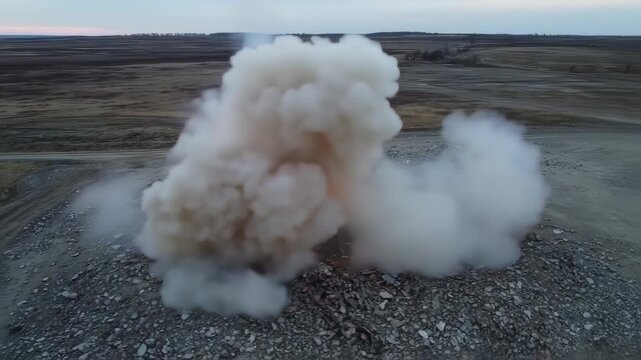 Spectacular Missile Launching from Ground Pit with Dynamic Smoke Trails Video