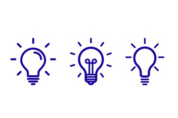Lightbulb Icon Set, icons of bulbs, set of bulbs, bulbs, light bulb, bulbs icons, Bulb lamp icon, Electric lamp, light, innovation. Idea light bulb icon vector illustration