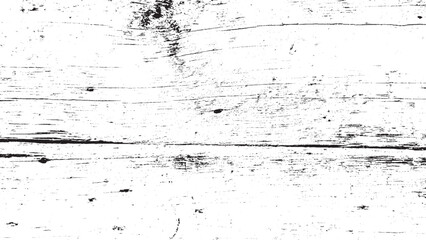 Distressed Black and White Wood Texture Overlay, Aged Grunge Timber Surface Vector Background