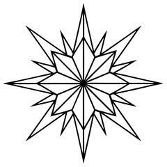 Abstract Geometric Burst Illustration