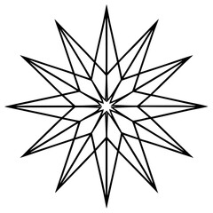 Abstract Geometric Burst Illustration