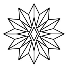 Abstract Geometric Burst Illustration