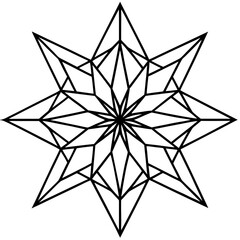 Abstract Geometric Burst Illustration