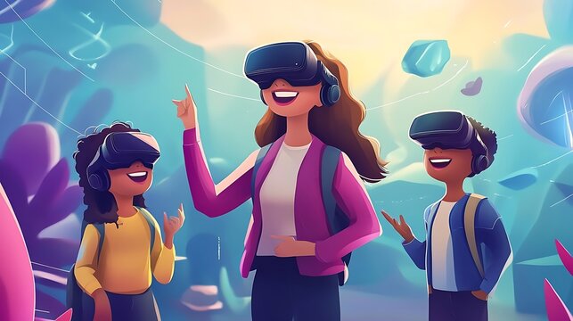 Children virtual reality experience