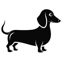 Minimal Dachshund Silhouette Vector