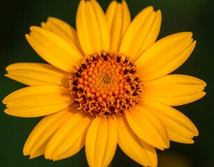 Yellow Flower Macro Closeup.