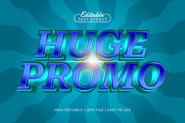 huge promo editable text effect with a discount and sale text style