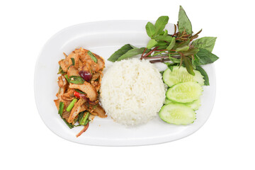 Exquisite Culinary Delight: A culinary masterpiece, boasting a vibrant arrangement of flavors with rice and other dishes in a bright and appetizing food image.