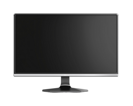 Flat screen computer monitor on stand