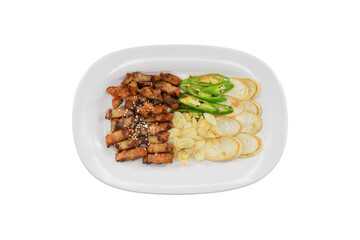 Delectable Dish on the Plate: A beautifully composed culinary creation on a plate, presenting a harmonious blend of flavors and textures, a visual delight for any food enthusiast.