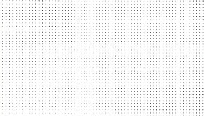 Abstract seamless pattern consisting of small uniformly spaced black dots on a white background creating a minimalistic modern design for backgrounds and textures