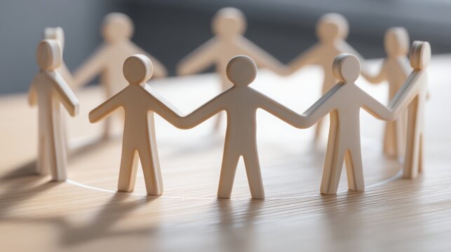 Diverse group of people holding hands symbolizing team strategy hub and unity in achieving common objectives