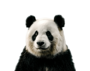 Half-body panda facing forward