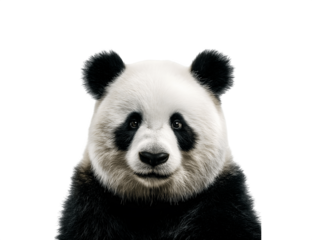 Half-body panda facing forward