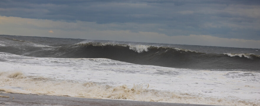 Atlantic Ocean in New Jersey during Hurricane Erin, August 2025