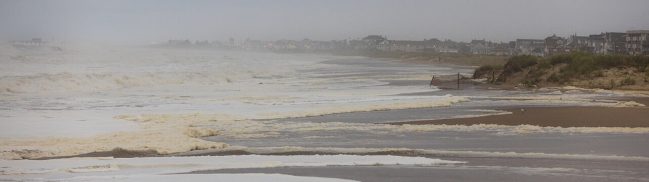Atlantic Ocean in New Jersey during Hurricane Erin, August 2025