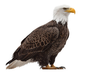 Obraz premium Majestic bald eagle with detailed plumage