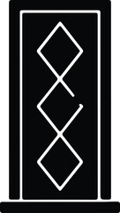 Illustrator Vector Door modern design abstract decorative interior silhouette