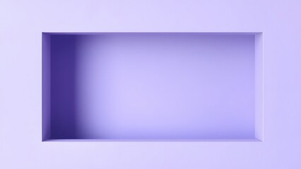 Obraz premium ラベンダーカラーの立体的なニッチ空間 抽象的な背景素材