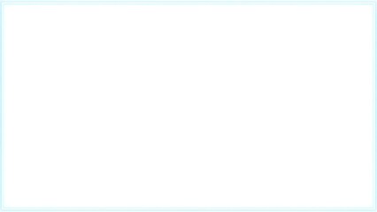 白地に水色のミニマルなネオン風細枠フレーム