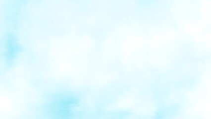水彩タッチの淡いブルーとホワイトの抽象背景