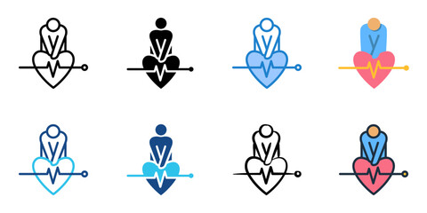 CPR icon set multiple style collection 
