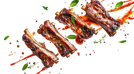 PNG Grill beef Chops steaks meat grilled chops.