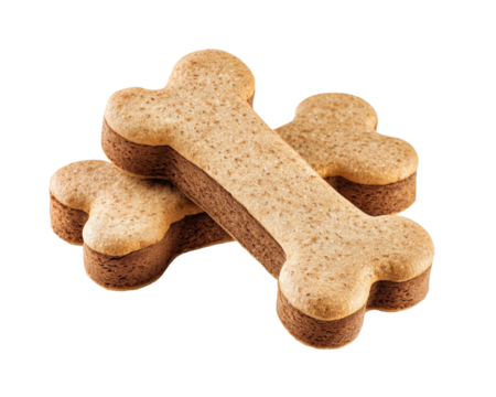 Stacked bone shaped canine treats