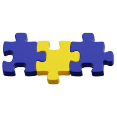 Obraz premium 3D Jigsaw Puzzle Icon