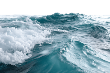 Gentle ocean waves ripple across a sunlit water surface, creating a serene and natural seascape