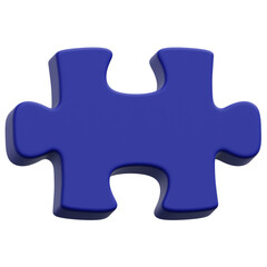Fototapeta premium 3D Jigsaw Puzzle Icon