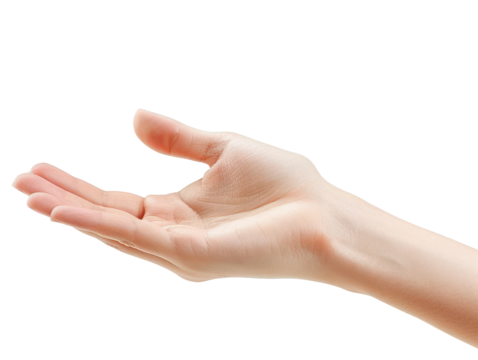 A human hand reaching out with fingers spread out.