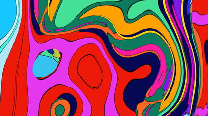 abstract colorful background with circles