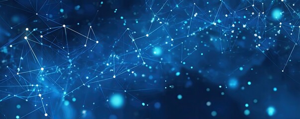 Connecting Digital Networks Virtual Space Background Abstract Environment Digital Concept